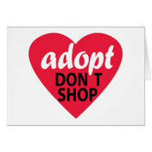 Adopt no hace compras felicitación