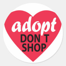 Adopt no hace compras pegatinas  