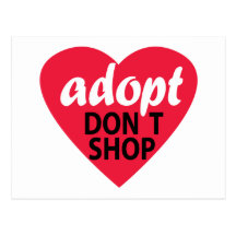 Adopt no hace compras tarjetas postales