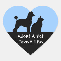 Adopte a los pegatinas de un mascota
