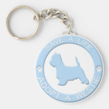 Adopte un llavero de Westie