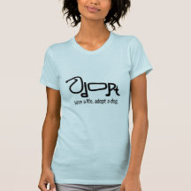 adopte un perro camiseta