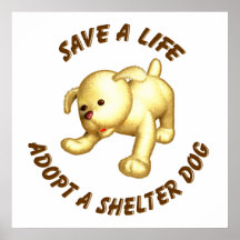 Adopte un perro del refugio poster