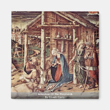 Adoración de los pastores de Crivelli Carlo Imán De Frigorifico