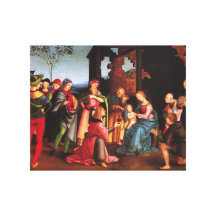 ADORACIÓN DE UNOS DE LOS REYES MAGOS IMPRESION EN LONA