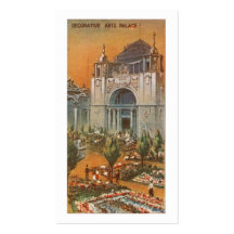 Adornamiento del palacio de los artes tarjetas de visita
