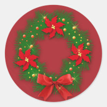 Adorno de Navidad -Calcomanía Pegatinas Redondas