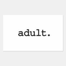 adulto etiqueta