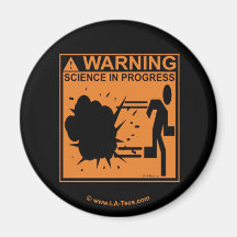 ADVERTENCIA: CIENCIA EN CURSO IMANES DE NEVERA
