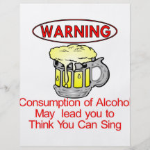 Advertencia: Consumo de alcohol Tarjetones