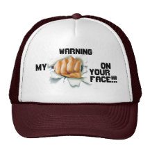 ¡Advertencia del puño!! Gorra