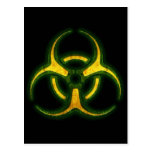Advertencia del zombi del Biohazard Tarjeta Postal