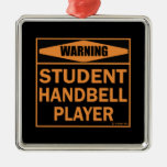 ¡Advertencia! ¡Jugador del Handbell del estudiante Ornamentos De Navidad