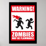 Advertencia: Los zombis son inflamables Impresiones