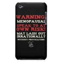 ¡Advertencia! Menopáusico iPod Case-Mate Coberturas
