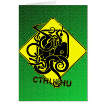 Advertencia: Tarjeta de felicitación de Cthulhu