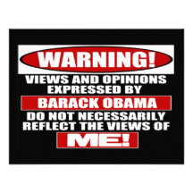 ¡Advertencia! Visiónes expresas por Obama Anuncio Personalizado