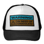 Advirtiendo, necesitando el chocolate gorro de camionero