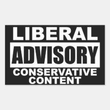 Advisory liberal: ¡Contenido conservador! Rectangular Altavoces