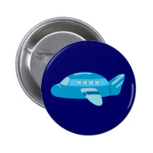 Aeroplano azul pin