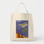 Aeroplano de El Cairo Egipto África del poster del Bolsas Lienzo