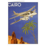 Aeroplano de El Cairo Egipto África del poster del Tarjeta