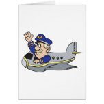 Aeroplano del dibujo animado tarjetas