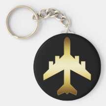 AEROPLANO DEL JET DEL ORO LLAVERO