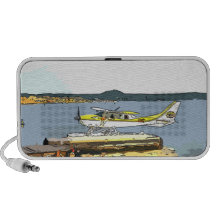 Aeroplano en el Doodle del lago por OrigAudio™ Altavoces De Viajar