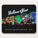 Aerostación del resplandor del globo del aire cali alfombrilla de raton