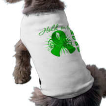 Aférrese para esperar - al cáncer hepático camisa de mascota