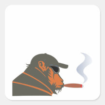 Affe Zigarre ape cigar Stickers