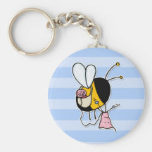 afición - bastante abeja que no hace punto ningún  llavero