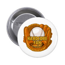 Aficionado al béisbol incondicional pin