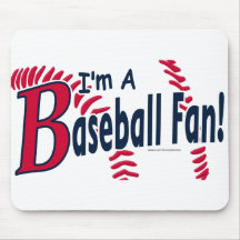 Aficionado al béisbol Mousepad Alfombrillas De Ratón