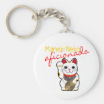 Aficionado de Maneki Neko Llavero Personalizado