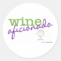 Aficionado del vino pegatinas  
