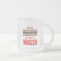 Afortunado a propio un diseño del perro de la dive taza de café