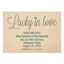 Afortunado en reserva del amor la fecha, trullo invitaciones