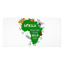 África salvaje tarjeta personal