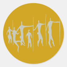 Afrika Felsmalerei Menschen africa cave art people Sticker