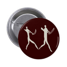 Afrika Felsmalerei Menschen africa cave art people Anstecknadelbutton
