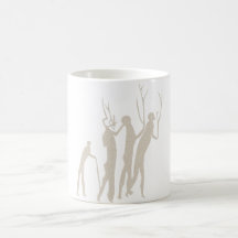 Afrika Felsmalerei Menschen africa cave art people Kaffee Tassen