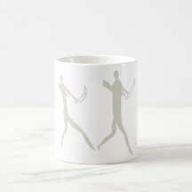 Afrika Felsmalerei Menschen africa cave art people Kaffee Tassen
