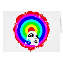 Afro del arco iris felicitaciones