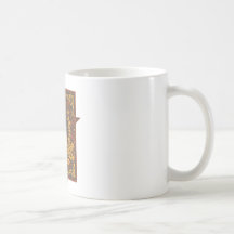 Afro del miedo de la paz tazas