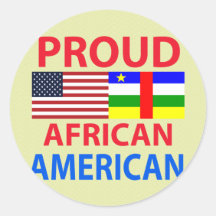 Afroamericano orgulloso etiquetas redondas
