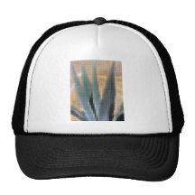 Agavo azul del mosaico 1 resplandor gorras de camionero