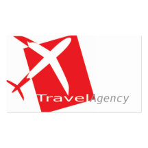 Agencia de viajes, agente, tarjeta de visita de la