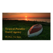 Agencia de viajes plantillas de tarjetas de visita